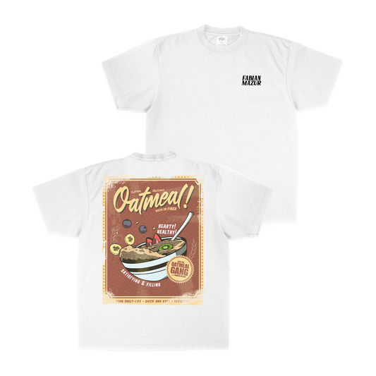 Retro Oatmeal Gang Tee (White)